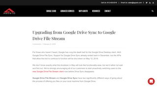 
                            11. Upgrading from Google Drive Sync to Google File Stream | Agosto Blog