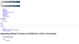 
                            6. Upgrading Shibby's Tomato on E1200 from 1.28 to 1.32 sketchy ...