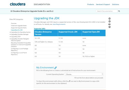 
                            11. Upgrading the JDK | (5.x and 6.x) | Cloudera Documentation