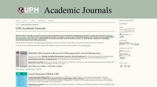 
                            11. UPH Academic Journals