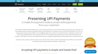 
                            2. UPI Payments - CCAvenue