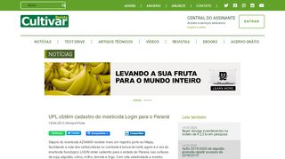 
                            7. UPL obtêm cadastro do inseticida Login para o Paraná | Grupo Cultivar