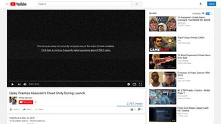 
                            9. Uplay Crashes Assassin's Creed Unity During Launch - YouTube