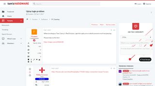 
                            7. Uplay login problem | Tom's Hardware Forum