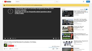 
                            8. UPLAY SPIELE STARTEN NICHT| LÖSUNG | TUTORIAL - YouTube