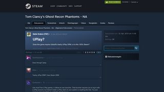 
                            2. UPlay? :: Tom Clancy's Ghost Recon Phantoms - NA Allgemeine ...