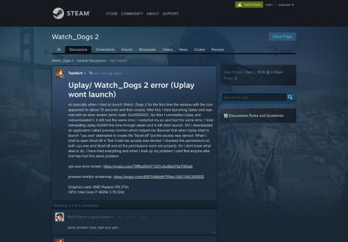 
                            13. Uplay/ Watch_Dogs 2 error (Uplay wont launch) :: Watch_Dogs 2 ...