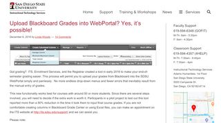 
                            9. Upload Blackboard Grades into WebPortal? Yes, it's possible!