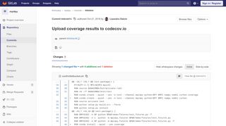 
                            13. Upload coverage results to codecov.io (99844bfe ... - Kitware GitLab