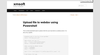 
                            4. Upload file to webdav using Powershell | xmsoft