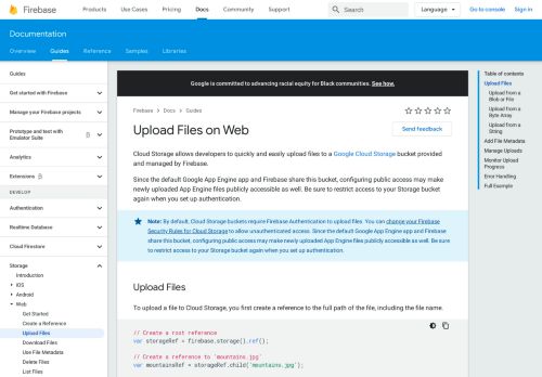 
                            4. Upload Files on Web | Firebase