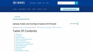 
                            13. Upload, Install, and Configure Sophos XG Firewall | ProfitBricks ...