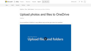 
                            7. Upload photos and files to OneDrive - OneDrive - Office Support