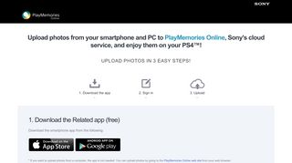 
                            8. Upload photos from your smartphone and PC to PlayMemories Online ...
