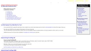 
                            11. Upload / Publishing Instructions for Web Sites Hosted by IOLS - Inet ...
