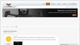 
                            3. Upload to Parrot Cloud | Parrot Pilots Drone Forum