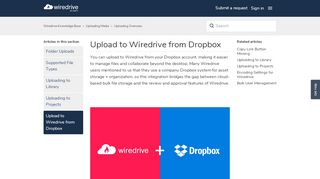 
                            11. Upload to Wiredrive from Dropbox – Help Center