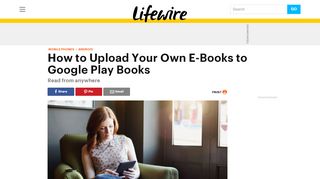 
                            9. Upload Your Own E-Books to Google Play Books - Lifewire