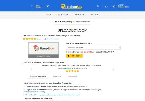 
                            10. Uploadboy Paypal Reseller - Buy Premium Key [FASTDELIVERY]