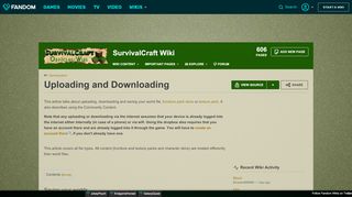 
                            4. Uploading and Downloading | SurvivalCraft Wiki | FANDOM powered ...