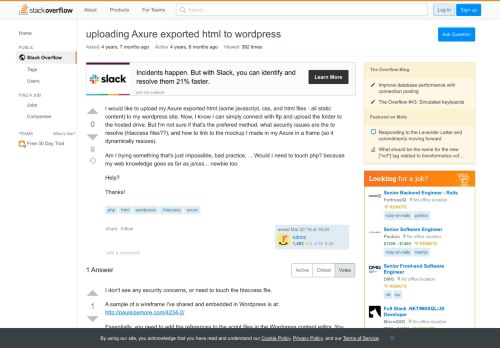 
                            13. uploading Axure exported html to wordpress - Stack Overflow