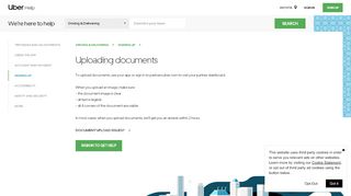 
                            12. Uploading documents | Uber Partner Help