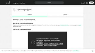 
                            12. Uploading Support | Smule
