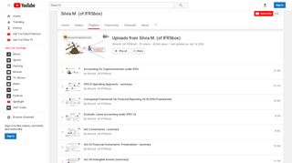 
                            3. Uploads from Silvia M. (of IFRSbox) - YouTube