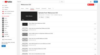 
                            5. Uploads from Webcursos UAI - YouTube