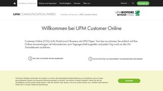 
                            2. UPM Customer Online | UPM Paper