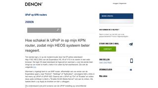 
                            10. UPnP op KPN routers - Support-beginpagina - Service