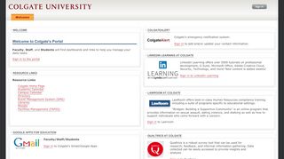 
                            7. uPortal: Welcome - Colgate University
