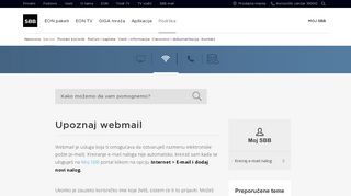 
                            3. Upoznaj webmail | SBB