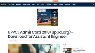 
                            12. UPPCL Admit Card 2018 (uppcl.org) – Download for Assistant ...