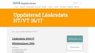 
                            13. Uppdaterad Läsårsdata HT/VT 16/17 - Engelska Skolan