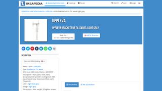 
                            8. UPPLEVA Bracket for TV, swivel light gray (IKEA United States ...