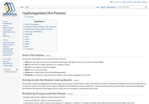 
                            13. Upplýsingatækni/Hot Potatoes - Wikibækur, safn af frjálsum ...