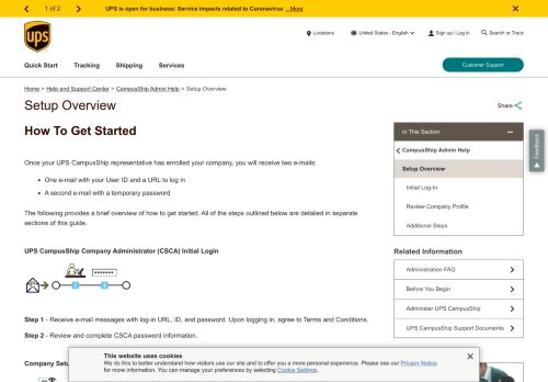 
                            8. UPS CampusShip: Setup Overview - United States - UPS.com