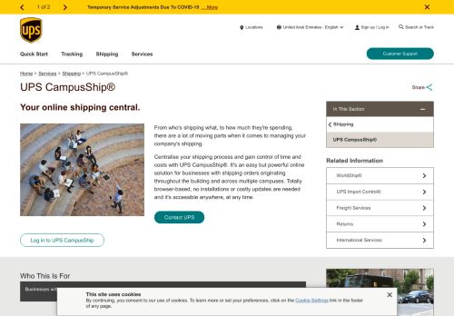 
                            6. UPS CampusShip® | UPS - United Arab Emirates - UPS.com