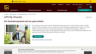 
                            6. UPS My Choice® - Bestimmen Sie den Zustelltag & Ort | UPS - Schweiz