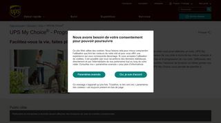 
                            1. UPS My Choice® pour programmer vos livraisons de colis | UPS ...