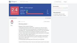 
                            5. UPS reviews - Ervaringen.nl