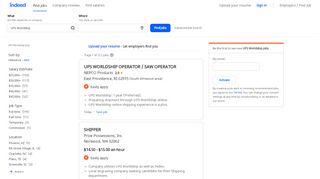 
                            13. UPS Worldship Jobs, Employment | Indeed.com