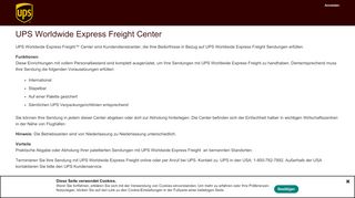 
                            11. UPS Worldwide Express Freight Center: UPS - Schweiz - UPS.com