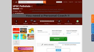 
                            12. UPSC Pathshala, Ghitorni - IAS Tutorials in Delhi - Justdial