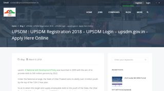 
                            9. UPSDM : UPSDM Registration 2018 – UPSDM Login – upsdm.gov ...