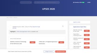 
                            6. UPSEE 2019 – Application Form, Dates, Eligibility, Syllabus, Pattern