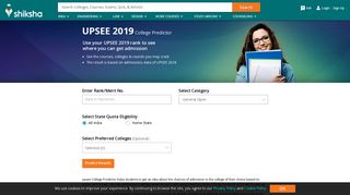 
                            10. UPSEE 2019 College Predictor - Shiksha.com