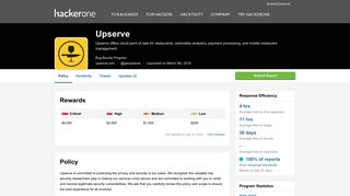 
                            11. Upserve - Bug Bounty Program | HackerOne