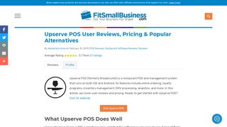 
                            9. Upserve POS User Reviews, Pricing & Popular Alternatives